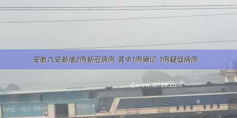 安徽六安新增2例新冠病例 其中1例确诊 1例疑似病例