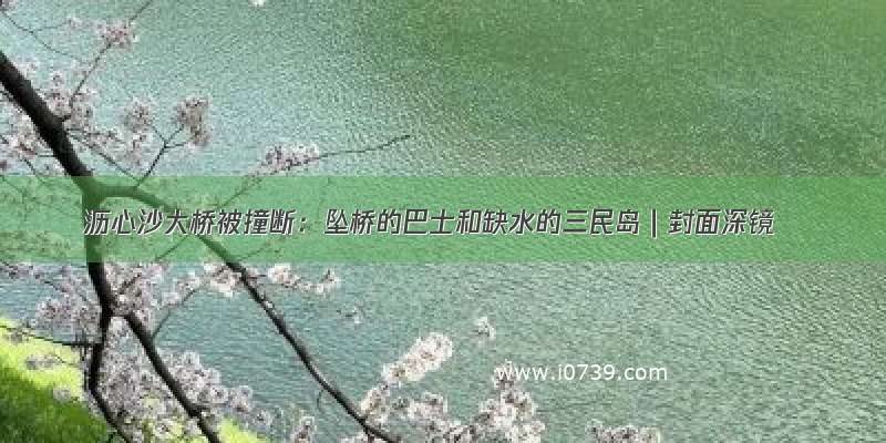 沥心沙大桥被撞断：坠桥的巴士和缺水的三民岛｜封面深镜