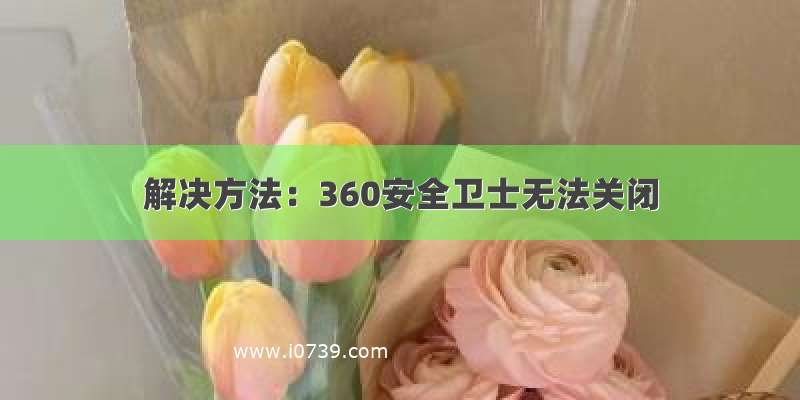 解决方法：360安全卫士无法关闭